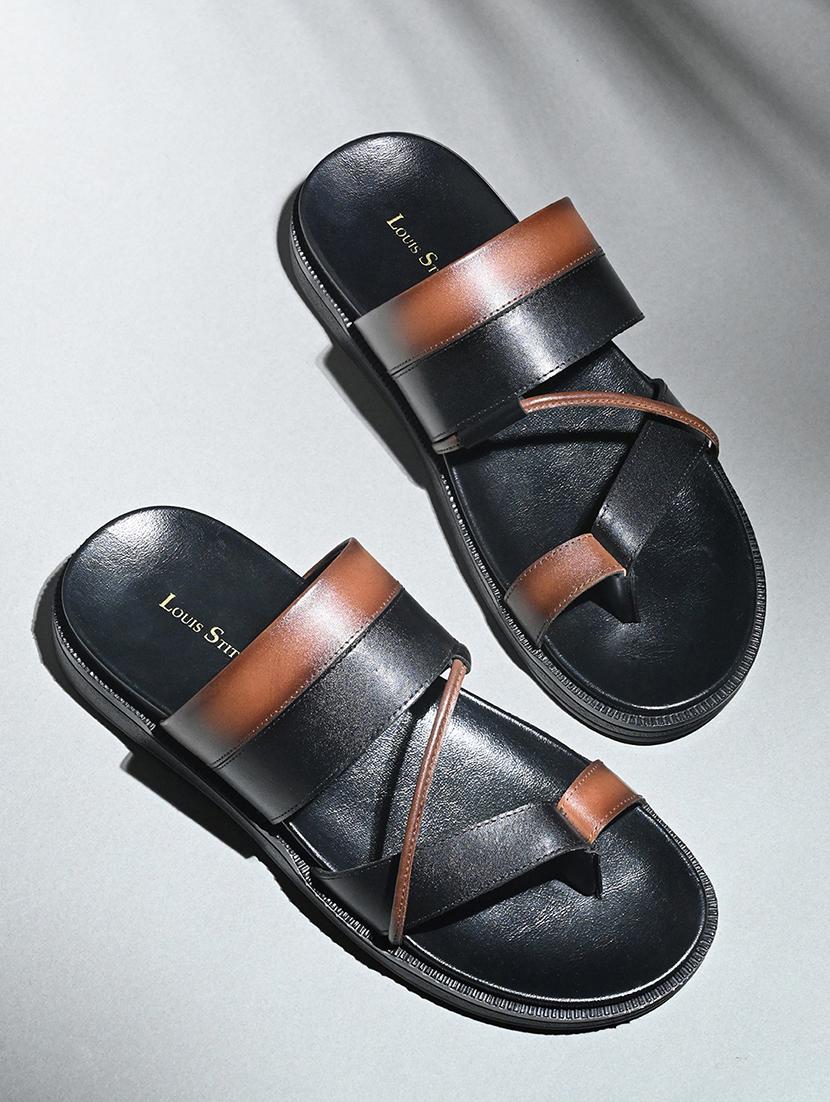 men solid slip on sandal - 21748475 - Standard Image - 1