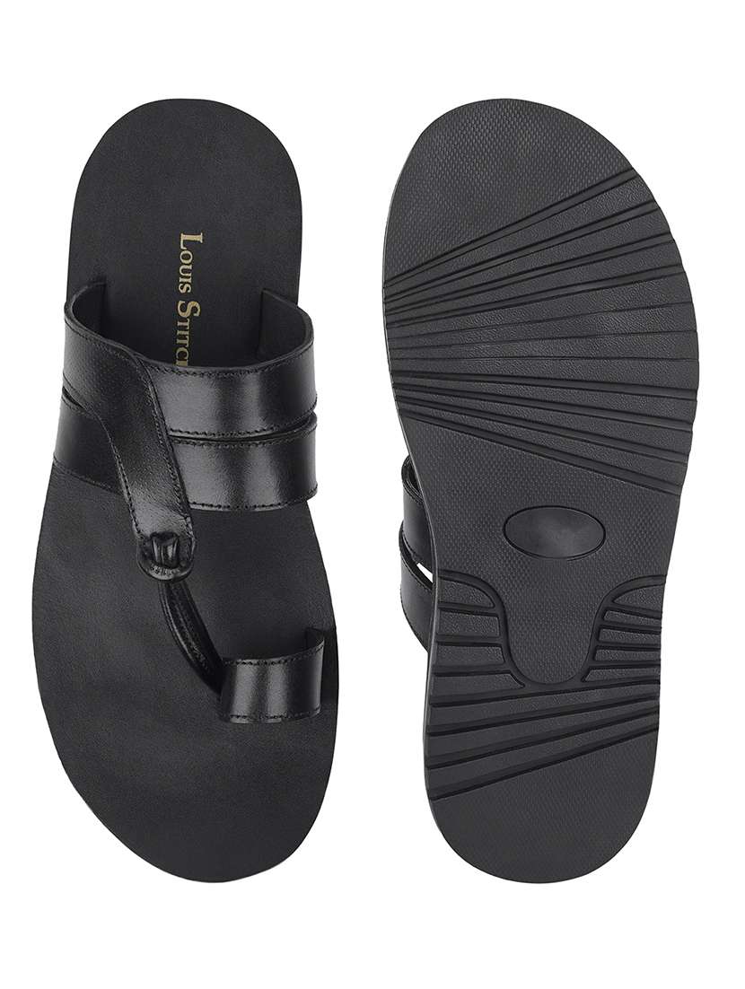 men solid one toe sandal - 21748477 - Standard Image - 4