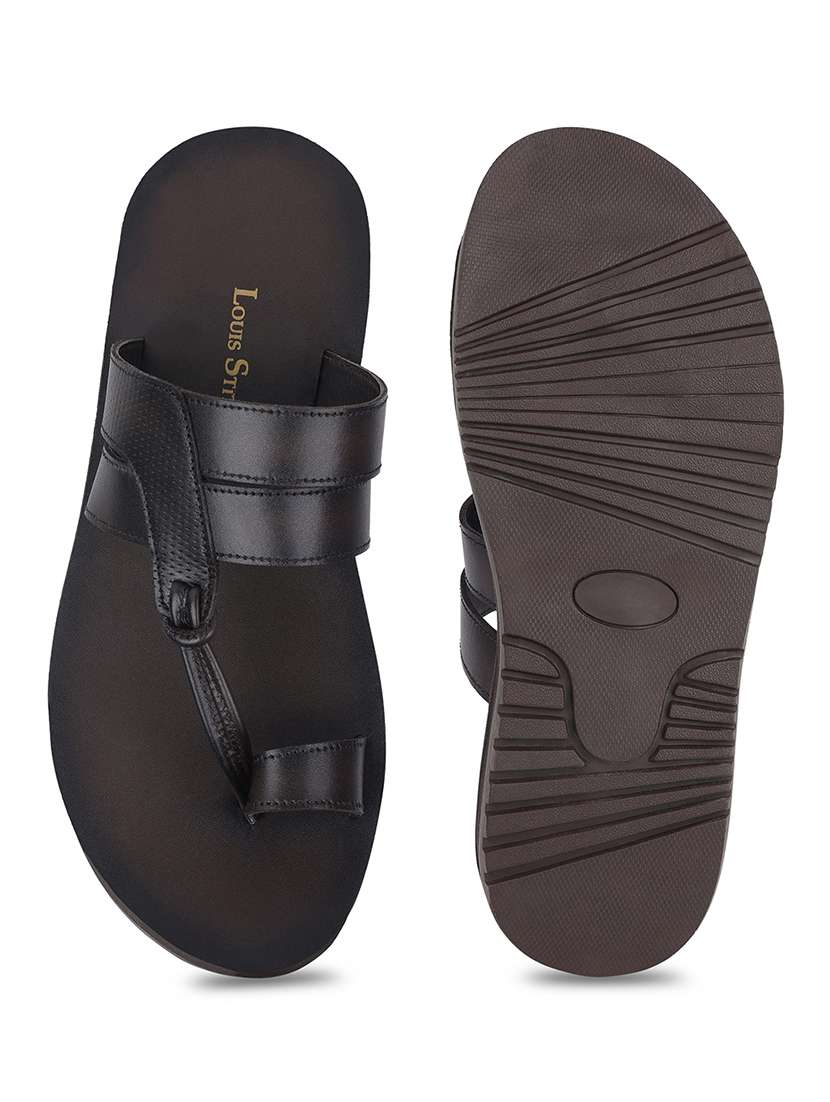 men solid one toe sandal - 21748478 - Standard Image - 4
