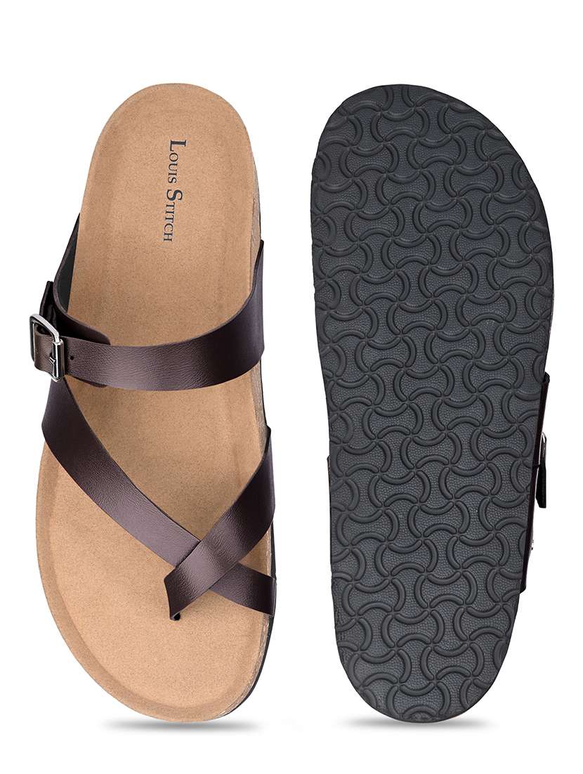 men solid slip on sandal - 21748483 -  Standard Image - 4