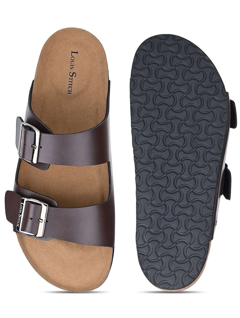 men solid slip on sandal - 21748486 -  Standard Image - 4