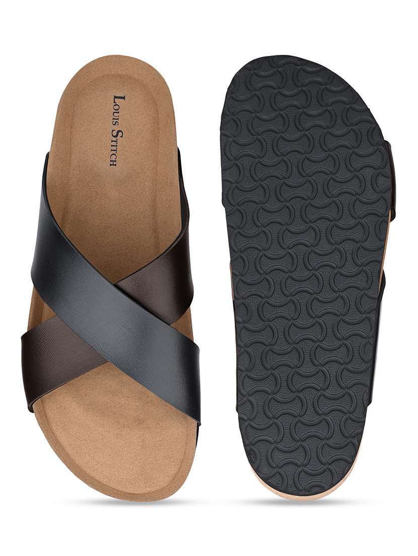 men solid slip on sandal - 21748489 -  Standard Image - 4