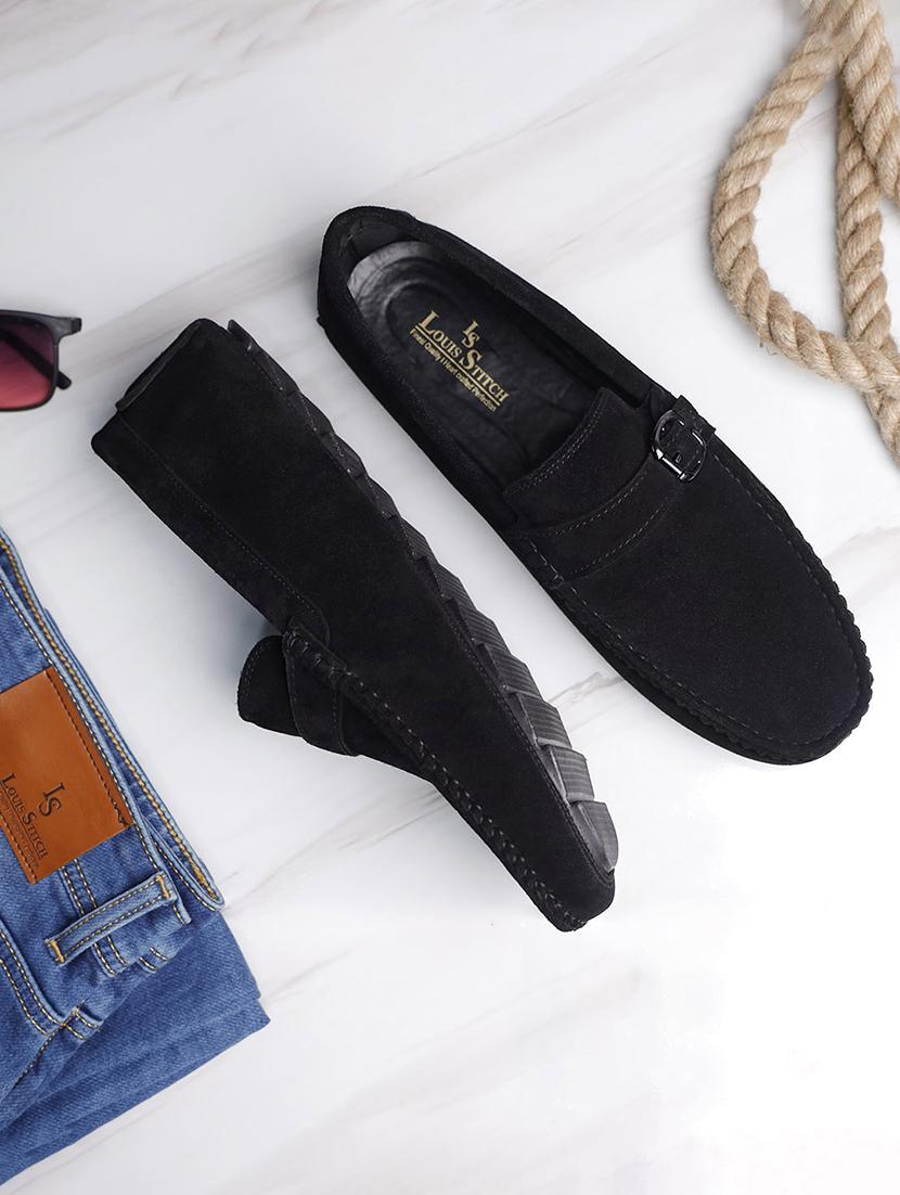 men solid slip on loafers - 21748496 -  Standard Image - 1