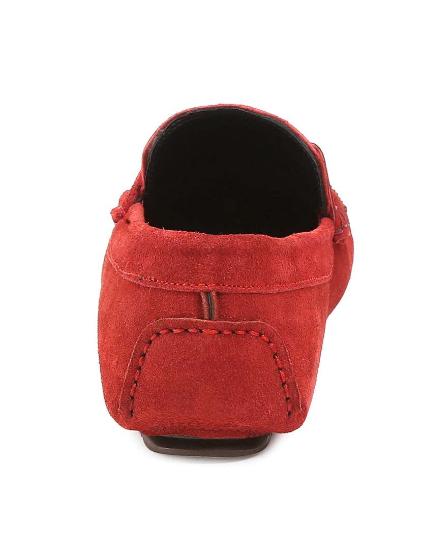 men solid slip on tassel detailed loafers - 21748518 -  Standard Image - 4