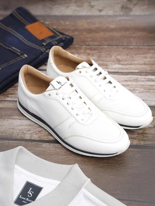 men solid lace up casual shoes - 21748542 - Standard Image - 0