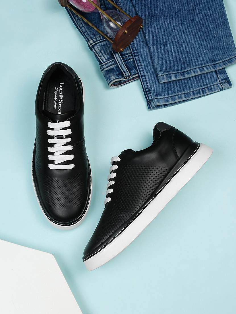 black lace up sneakers - 21748555 - Zoom Image - 0