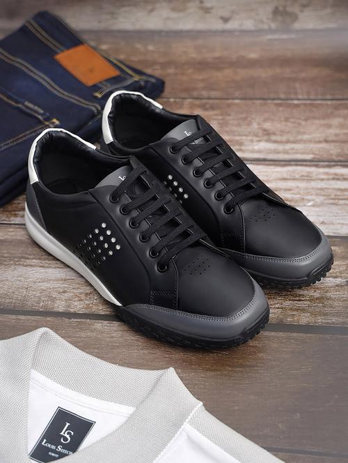 black lace up sneakers - 21748567 -  Standard Image - 0