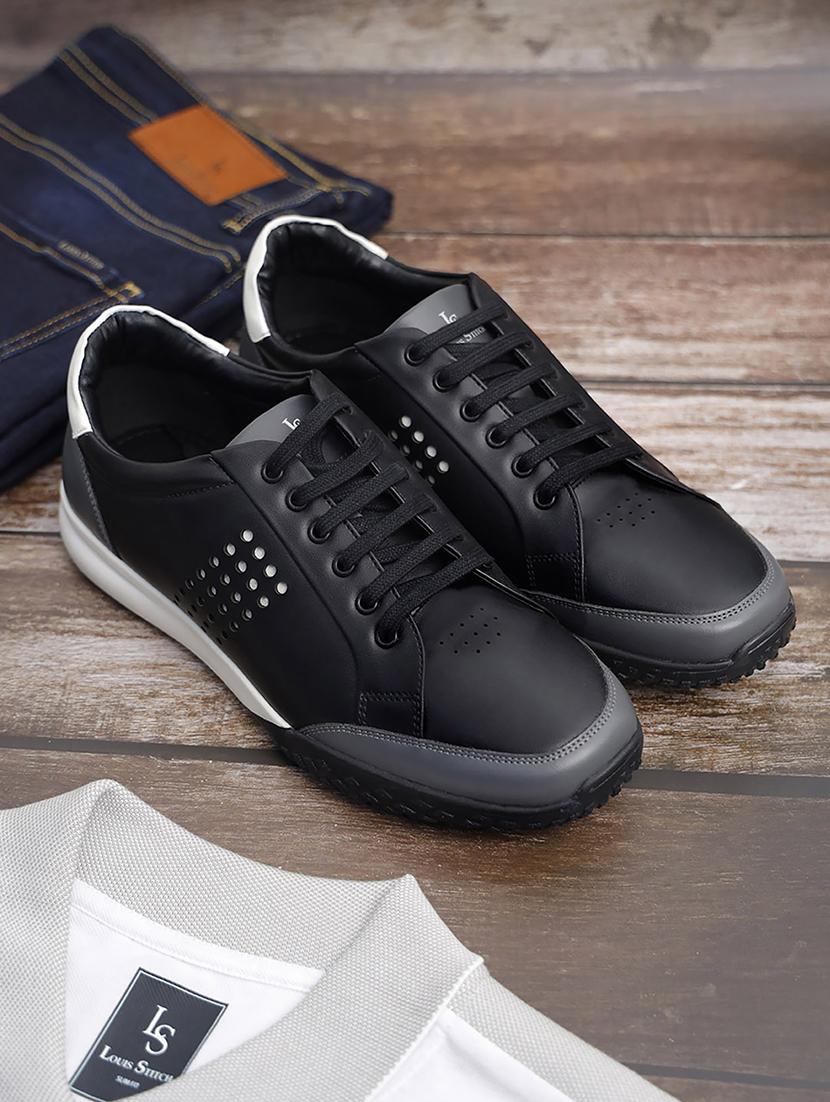 black lace up sneakers - 21748567 -  Zoom Image - 0
