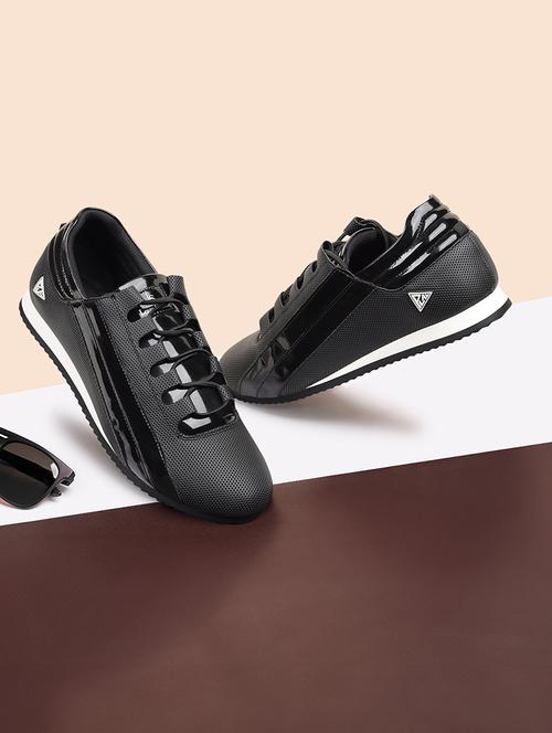 black lace up sneakers - 21748572 -  Standard Image - 0
