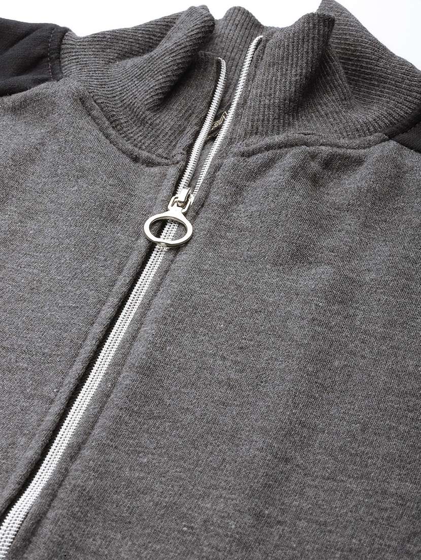 women color blocked long sleevees regular jacket - 21748743 -  Standard Image - 4