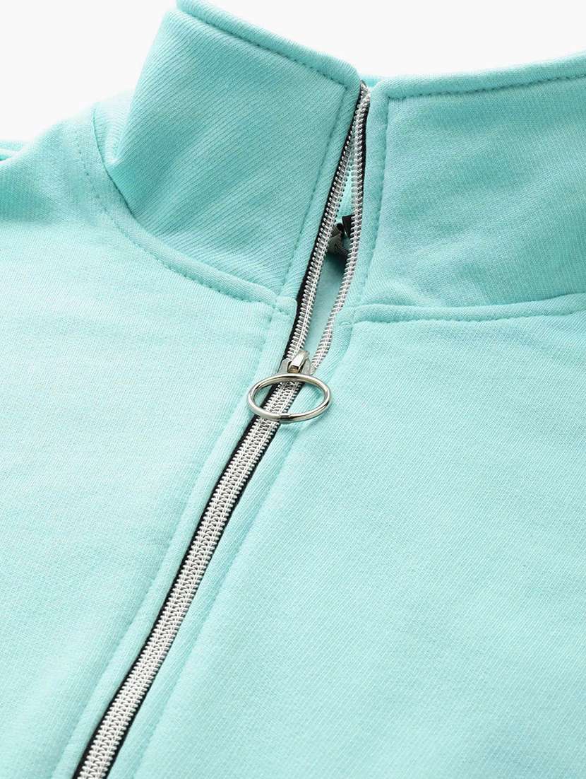 women solid sleeveless stand collar jacket - 21748758 -  Standard Image - 4