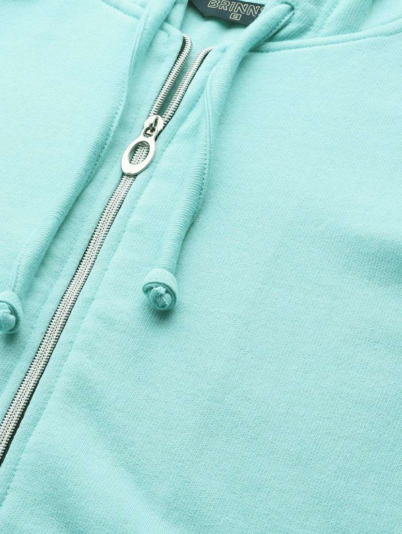 women solid long sleeves hooded jacket - 21748772 -  Standard Image - 4