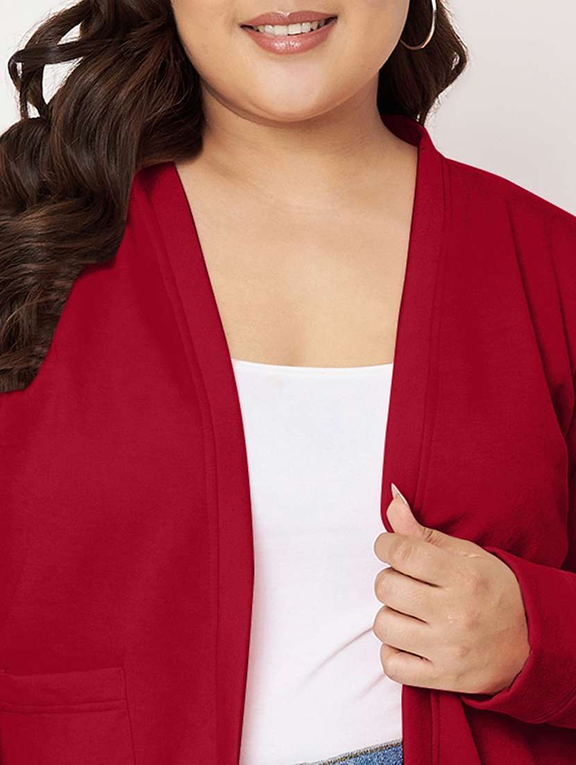 women plus size long sleeves jacket - 21748819 - Standard Image - 6