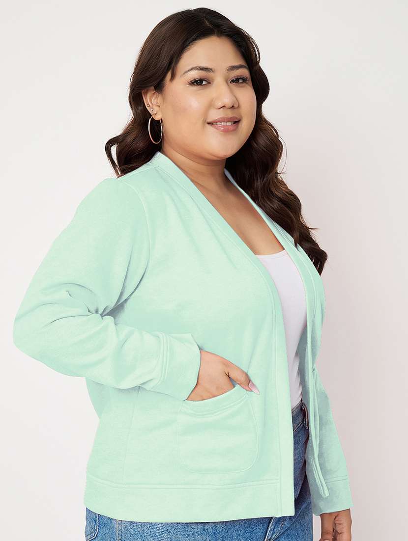 women plus size long sleeves jacket - 21748820 -  Standard Image - 1