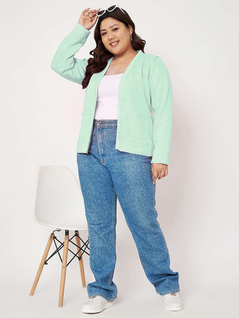 women plus size long sleeves jacket - 21748820 -  Standard Image - 4