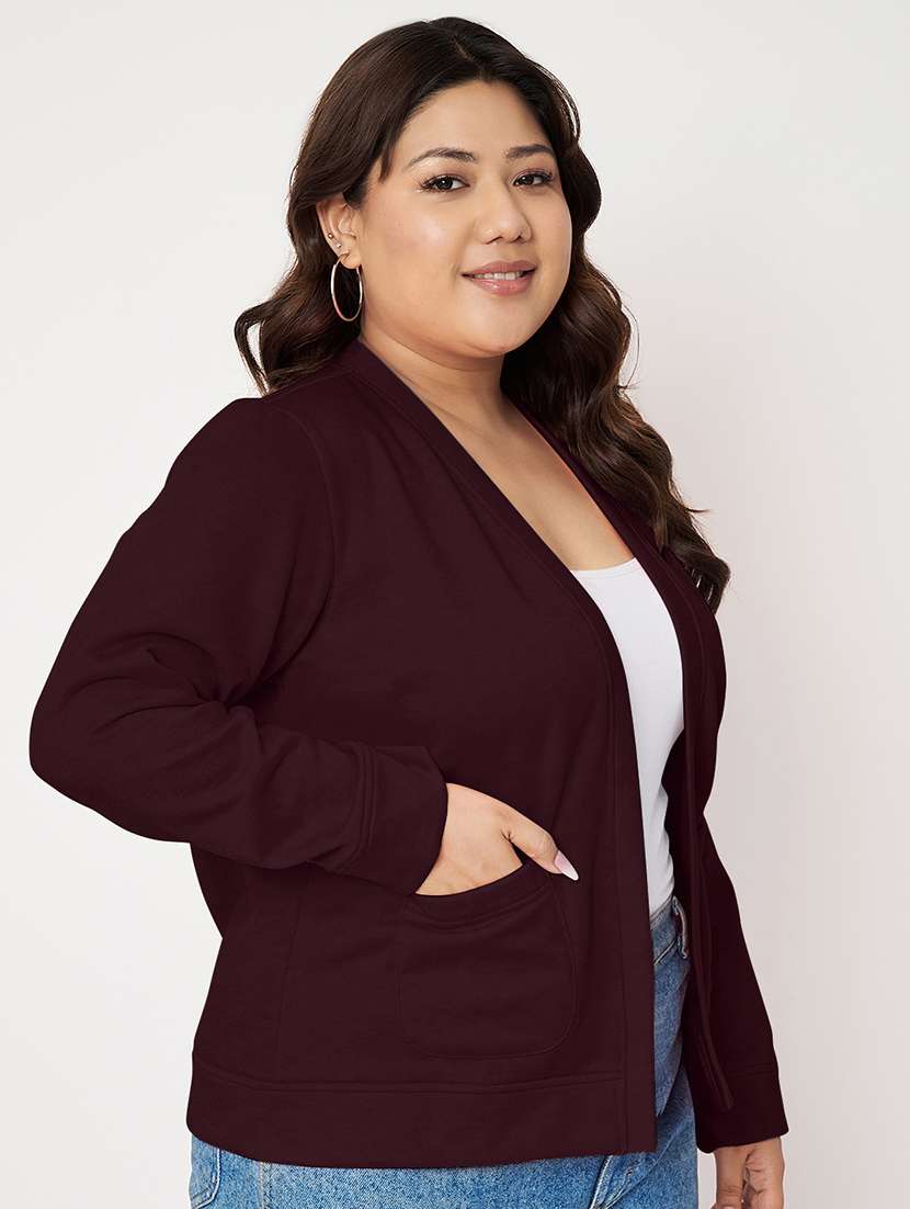 women plus size long sleeves jacket - 21748823 -  Standard Image - 1