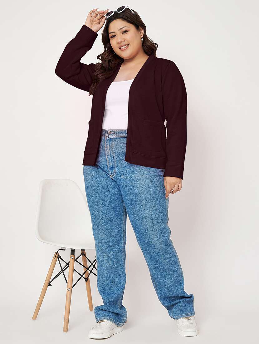 women plus size long sleeves jacket - 21748823 -  Standard Image - 4