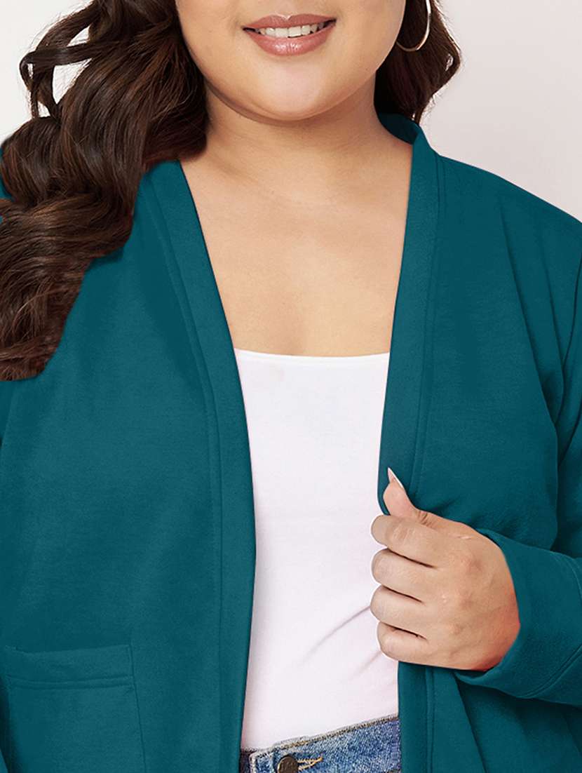 women plus size long sleeves jacket - 21748824 - Standard Image - 6