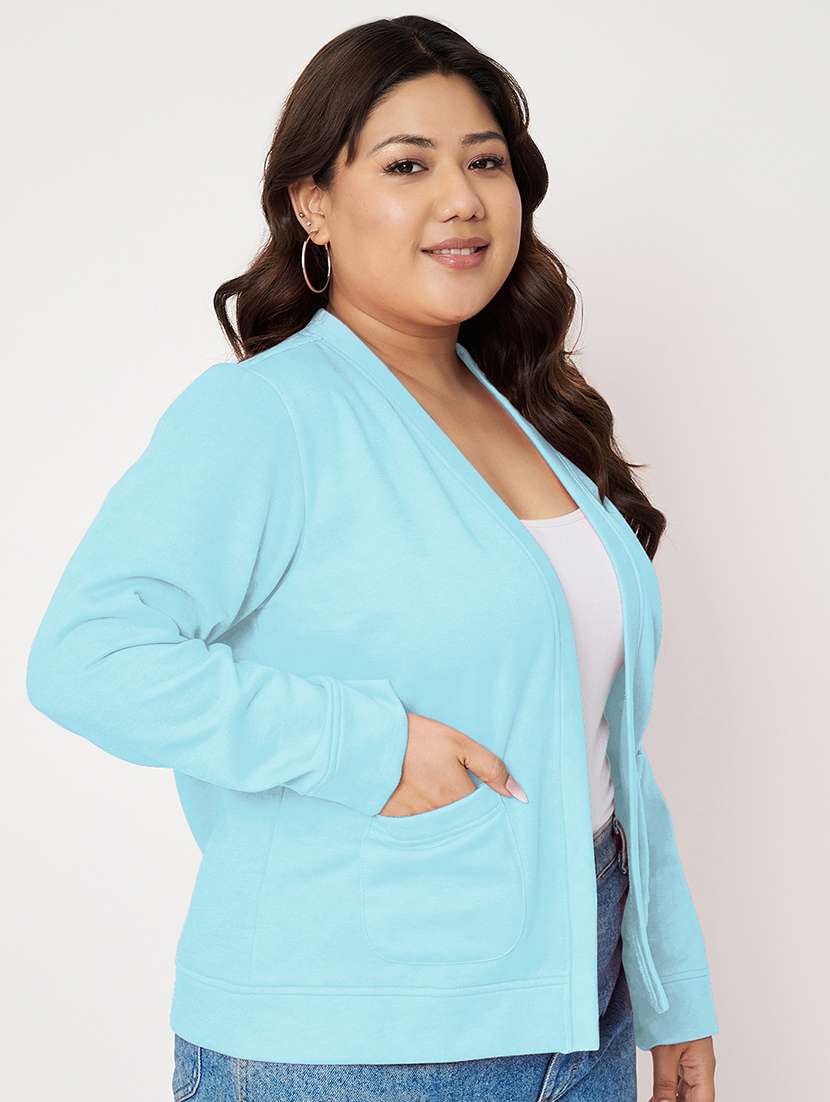 women plus size long sleeves jacket - 21748825 -  Standard Image - 1