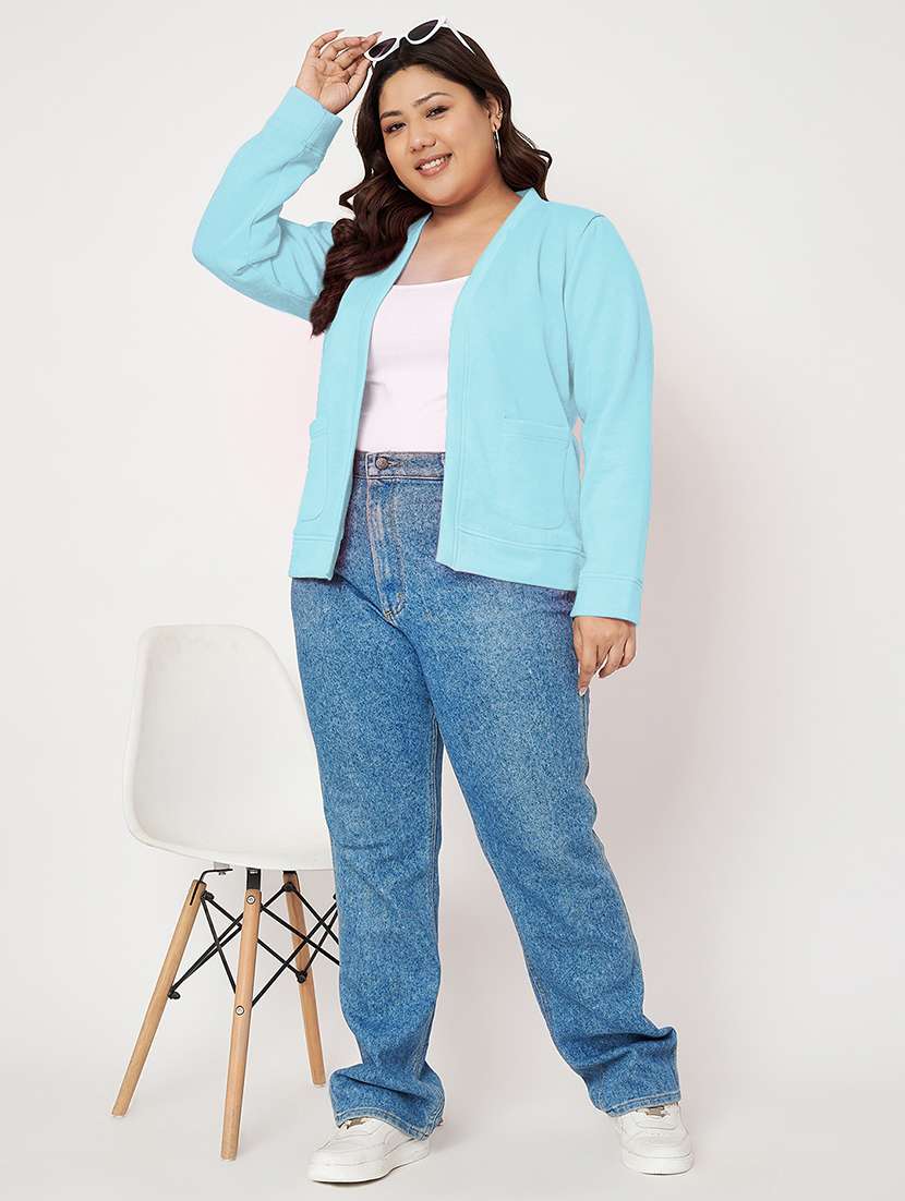 women plus size long sleeves jacket - 21748825 -  Standard Image - 4