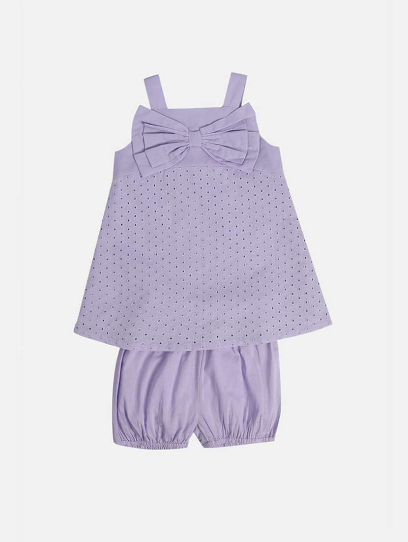 girls self design frock with bloomer - 21748874 -  Standard Image - 1