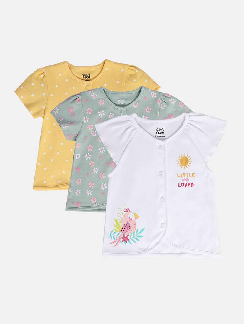 kids pack of 3 printed short sleeves shirts - 21748891 -  Standard Image - 1