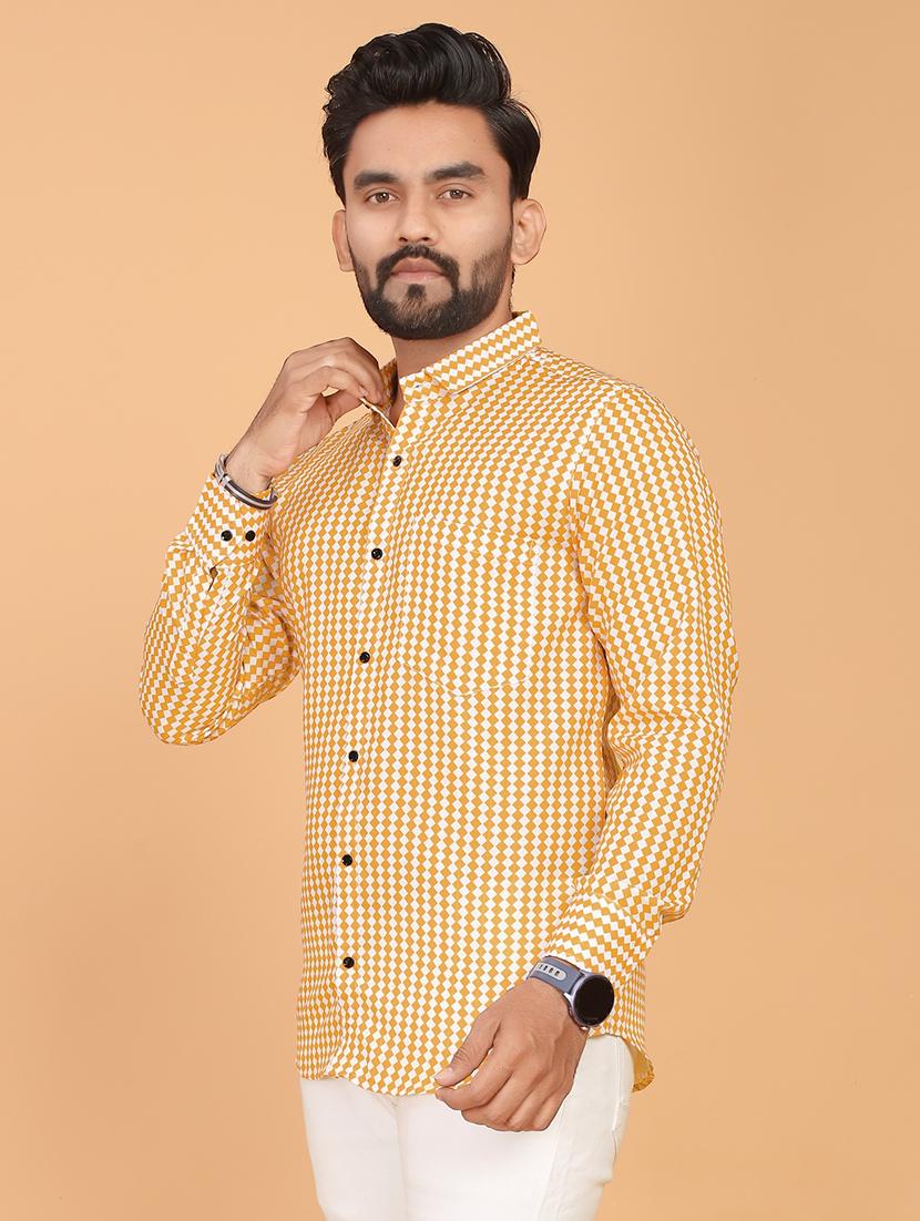 men checkered long sleeve regular fit casual shirt - 21749466 - Standard Image - 1