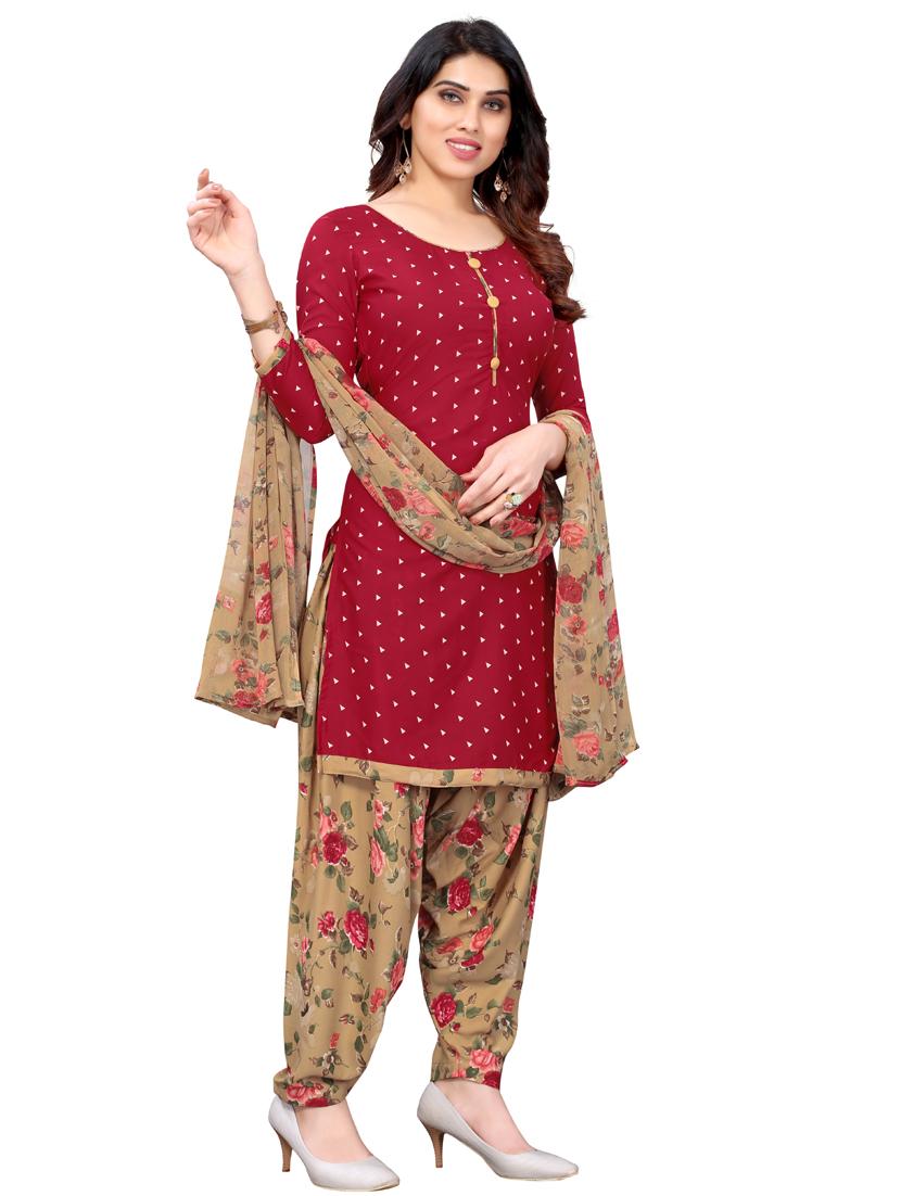 women printed unstitched suit set - 21749565 -  Standard Image - 1