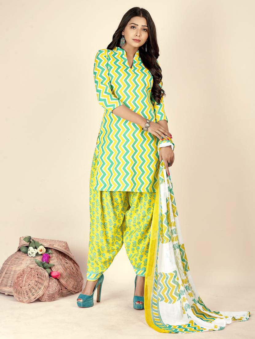 women printed unstitched salwar suit set - 21749579 - Standard Image - 1
