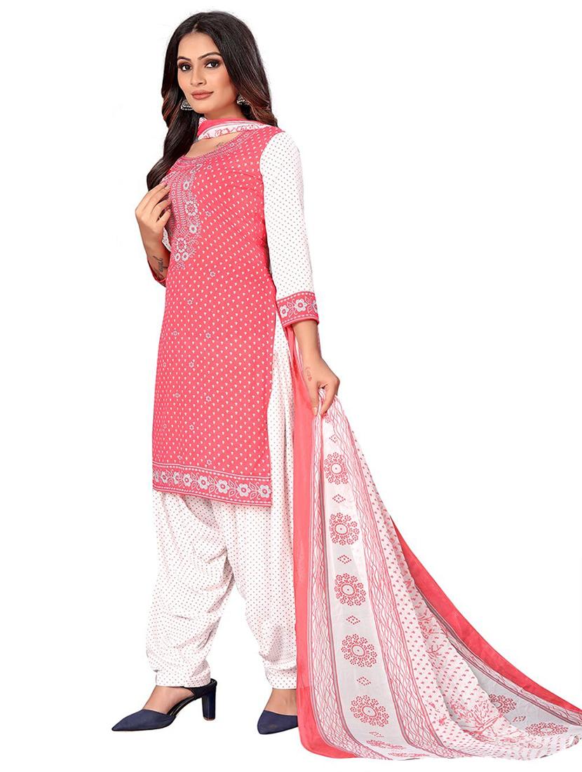 women printed unstitched suit set - 21749582 - Standard Image - 1