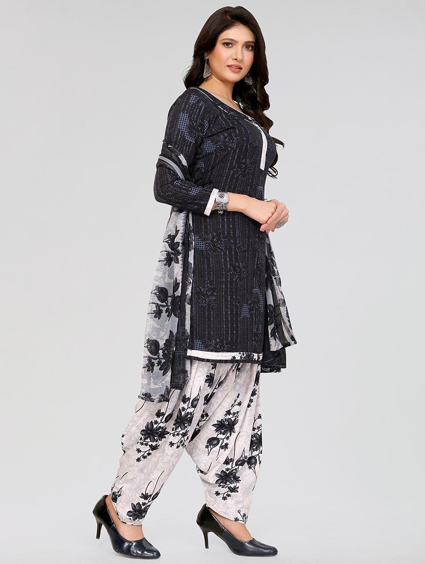 women printed unstitched suit set - 21749615 - Standard Image - 1
