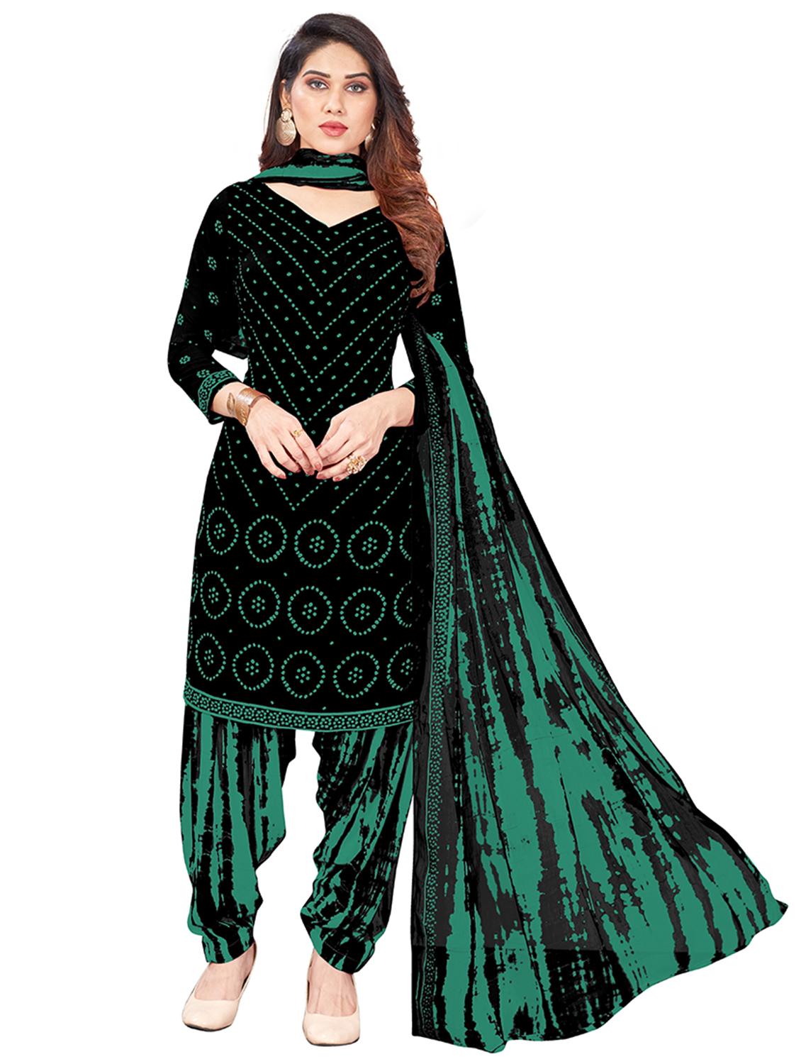 women bandhani printed unstitched suit set - 21749619 - Zoom Image - 0