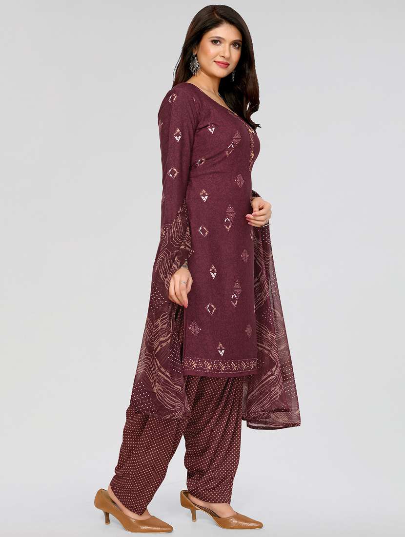 women printed unstitched salwar suit set - 21749622 - Standard Image - 1
