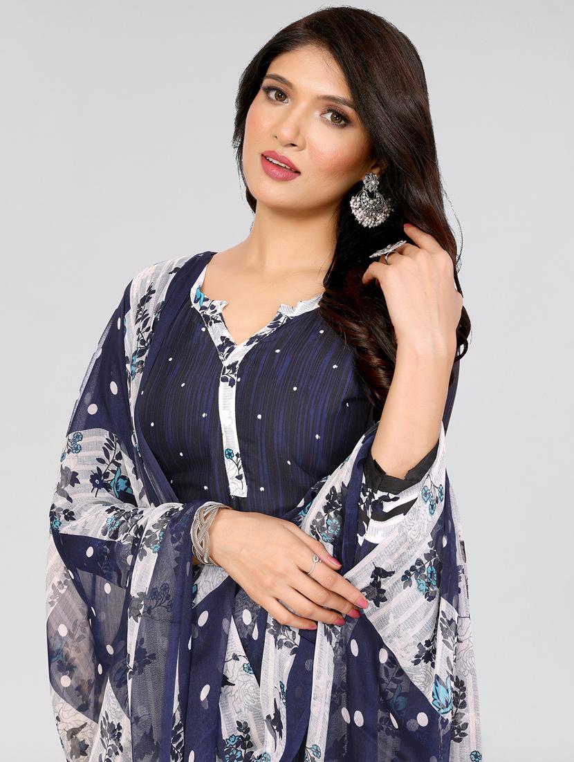 women printed unstitched salwar suit set - 21749642 - Standard Image - 4