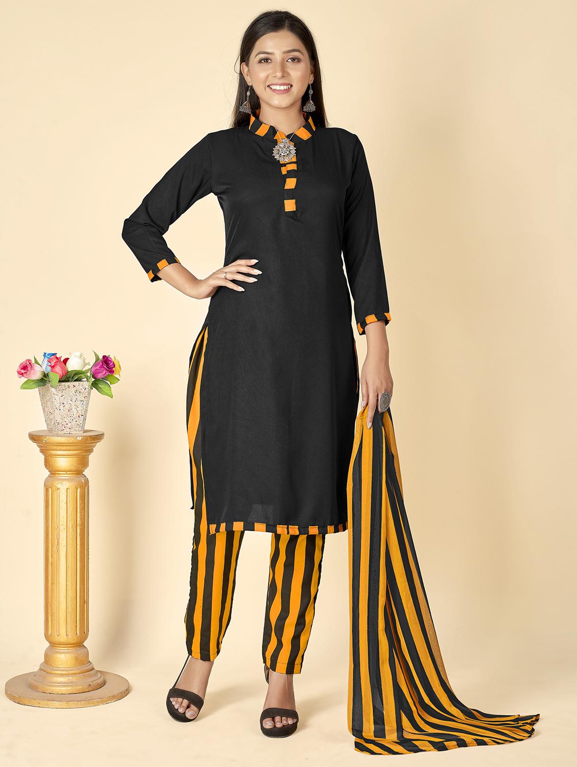 women solid unstitched suit set - 21749648 -  Standard Image - 1