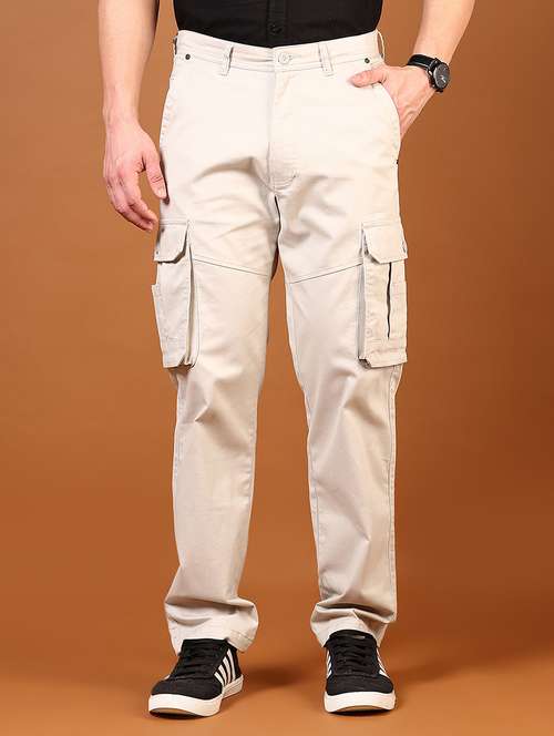 men mid rise solid cargo - 21749671 -  Standard Image - 0
