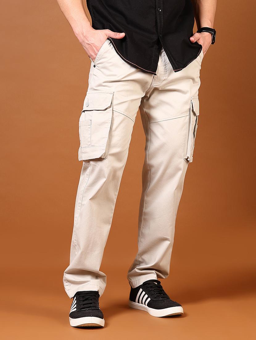 men mid rise solid cargo - 21749671 - Standard Image - 1