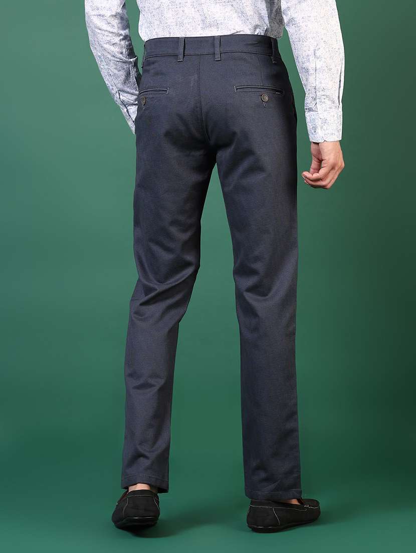 men mid rise solid chinos  - 21749680 -  Standard Image - 4