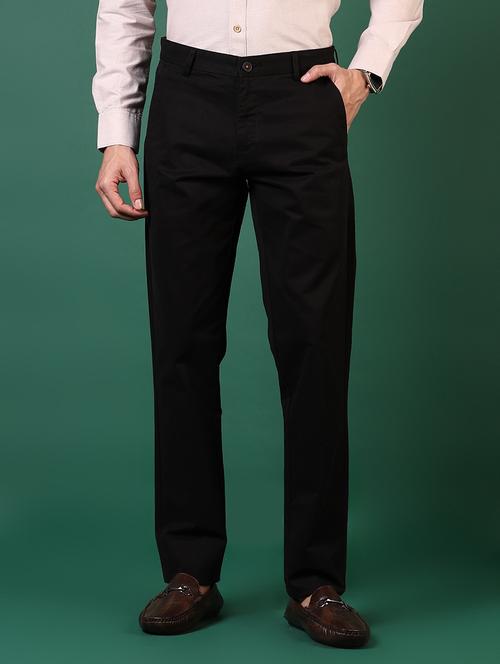 men solid mid rise casual chinos - 21749693 -  Standard Image - 0