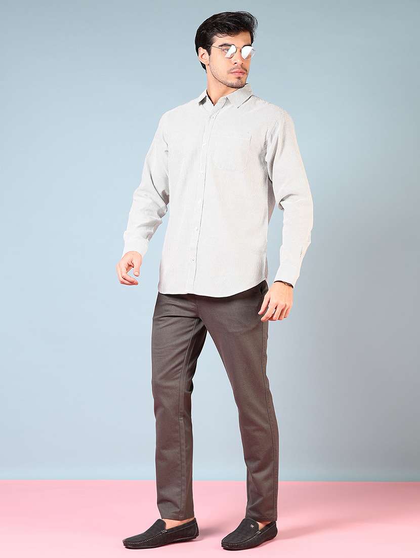 men striped long sleeve regular fit casual shirt - 21749714 -  Standard Image - 4