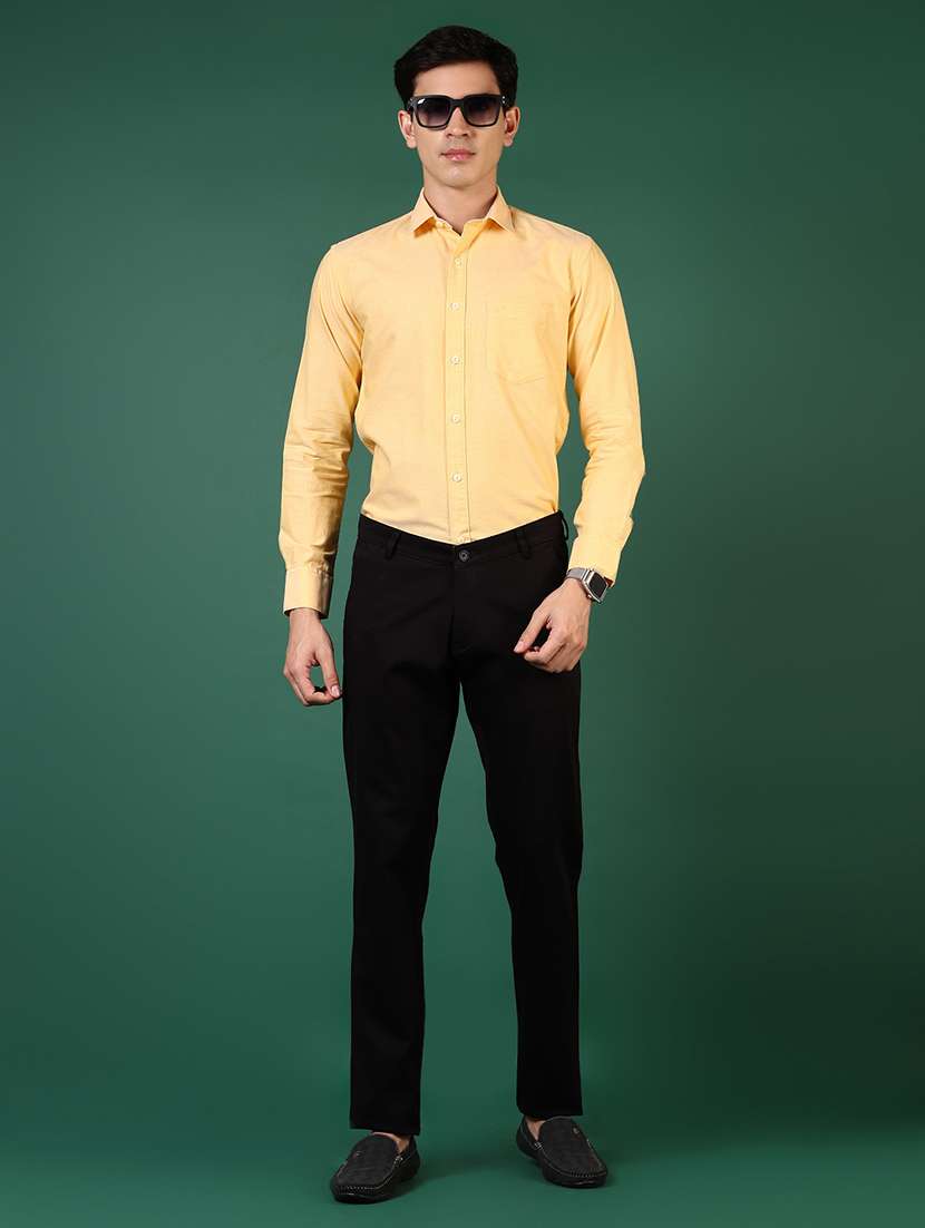 men solid long sleeve regular fit formal shirt - 21749730 -  Standard Image - 4
