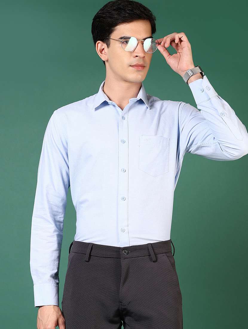 men long sleeves solid formal shirt - 21749732 -  Standard Image - 1