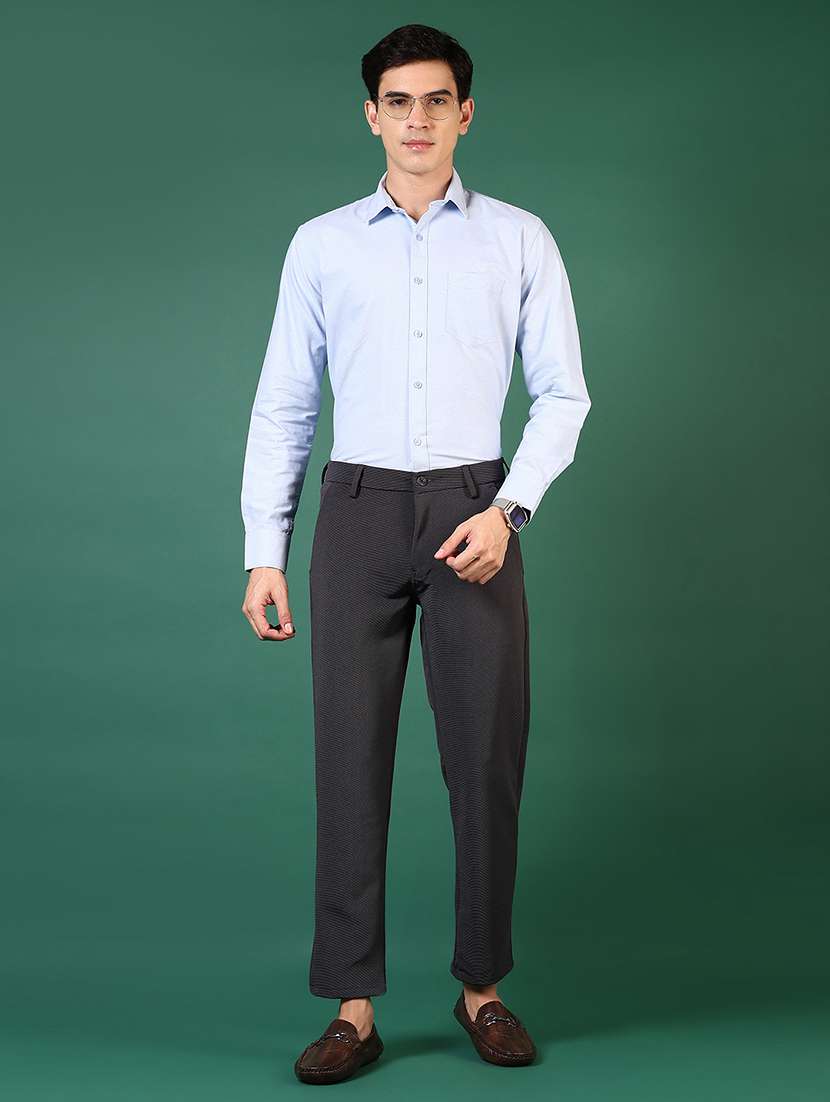 men long sleeves solid formal shirt - 21749732 -  Standard Image - 4