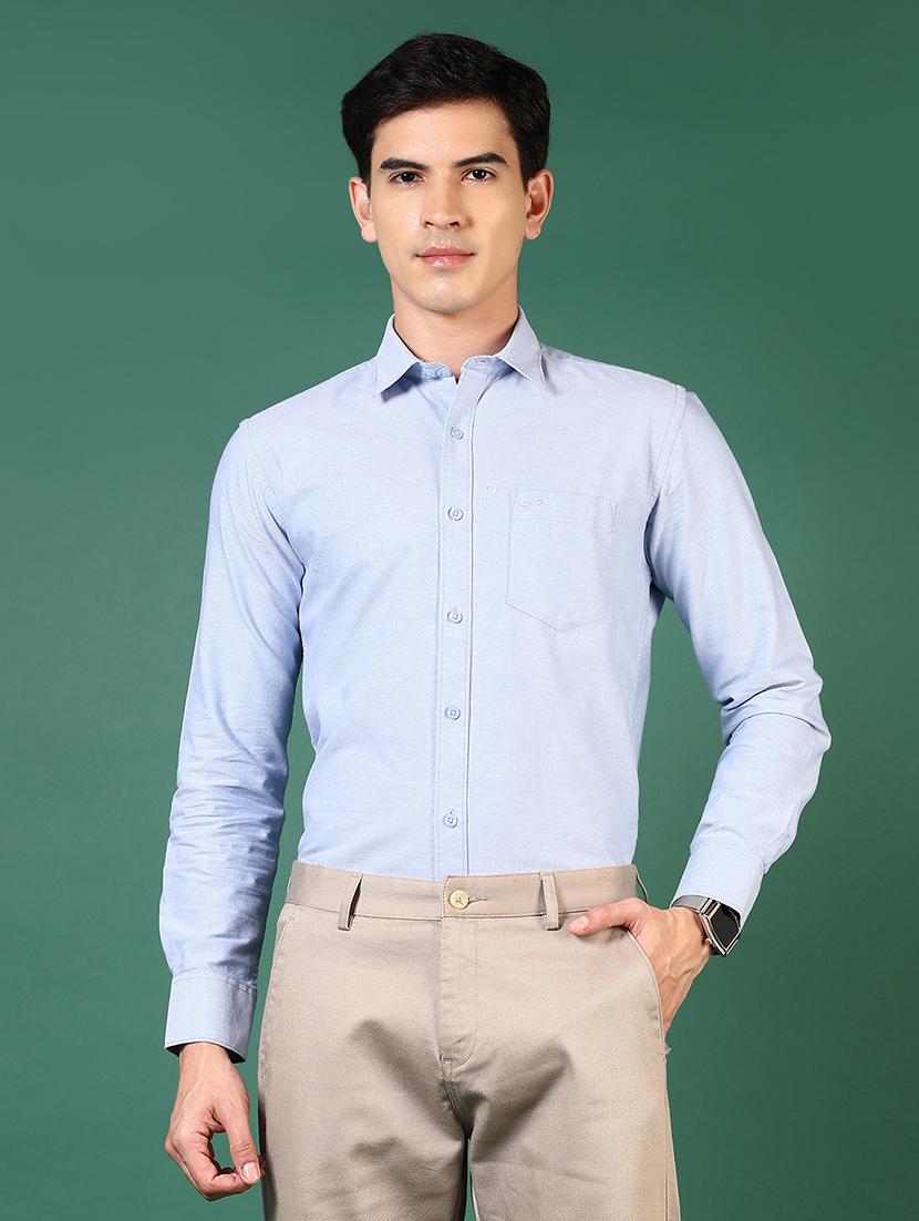 men long sleeves solid casual shirt - 21749734 - Zoom Image - 0