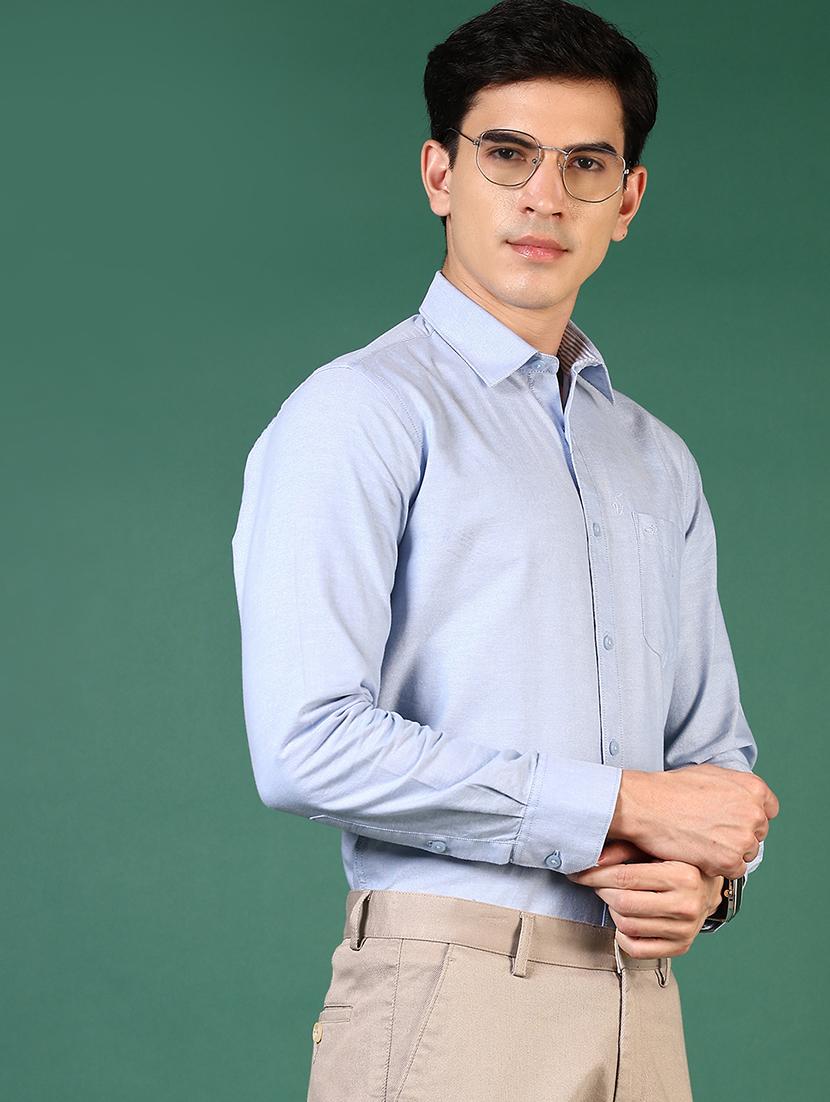 men long sleeves solid casual shirt - 21749734 - Standard Image - 1