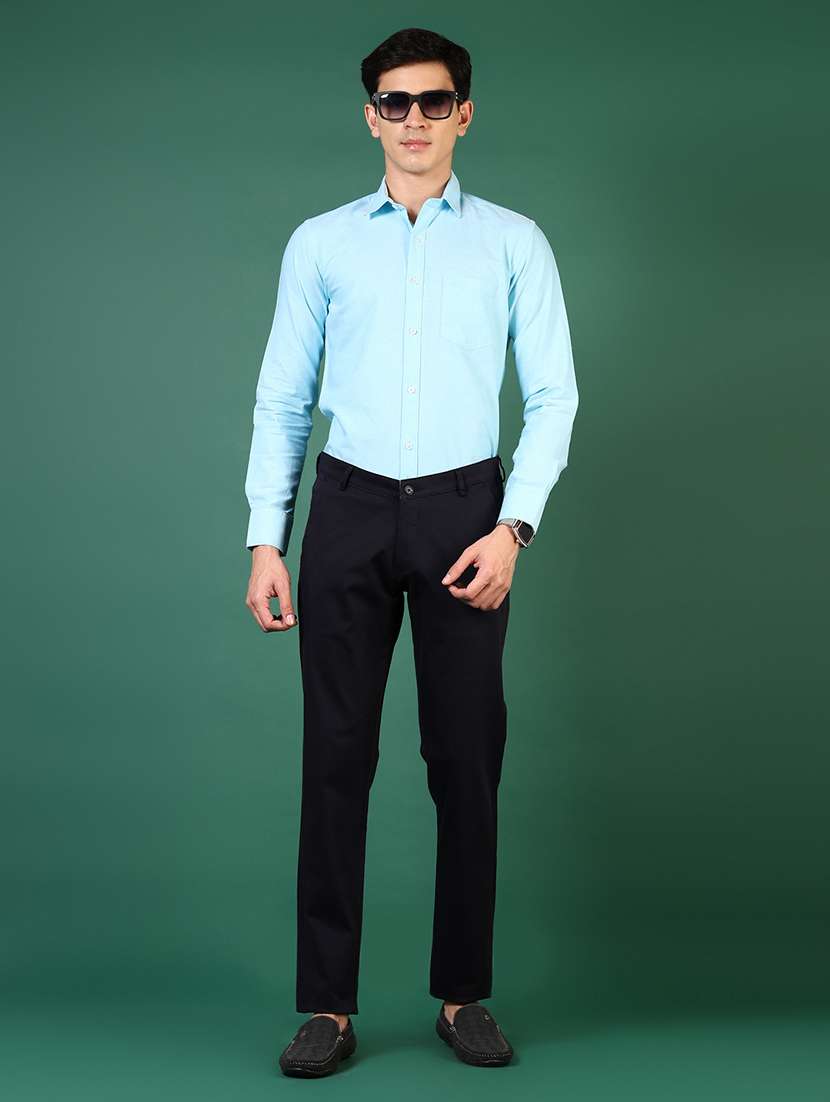 men solid long sleeve regular fit formal shirt - 21749735 -  Standard Image - 4
