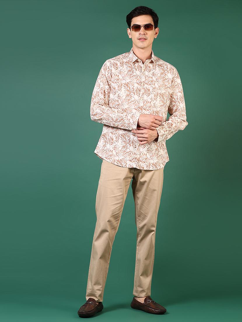 men printed collared long sleeves casual shirt - 21749792 - Standard Image - 4