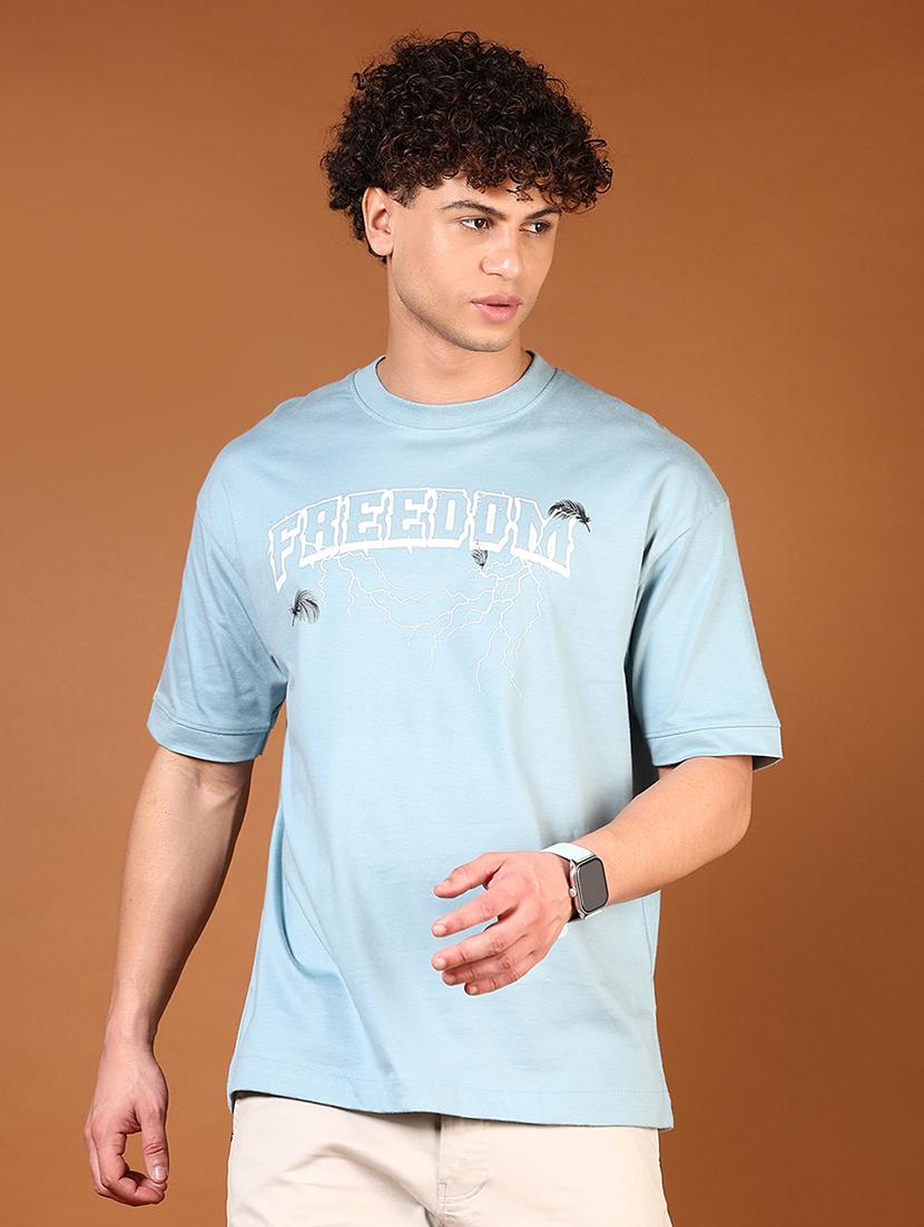 men short sleeves front & back printed t-shirt - 21749826 - Standard Image - 1