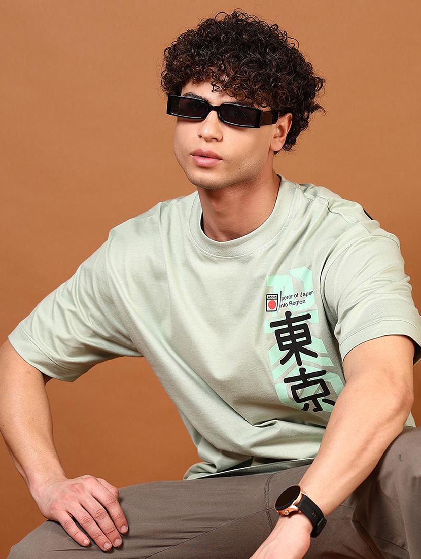 men short sleeves front & back print t-shirt - 21749827 - Standard Image - 1