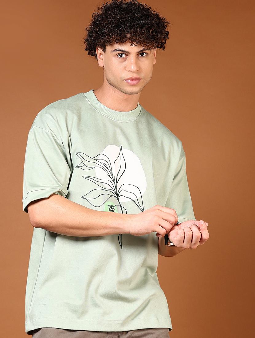 men short sleeves front print t-shirt - 21749828 - Standard Image - 1